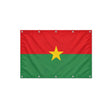 Drapeau du Burkina Faso format S en polyester avec dix œillets