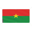 Drapeau burkina faso polyester résistant aux intempéries