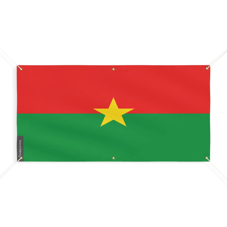Drapeau burkina faso polyester résistant aux intempéries