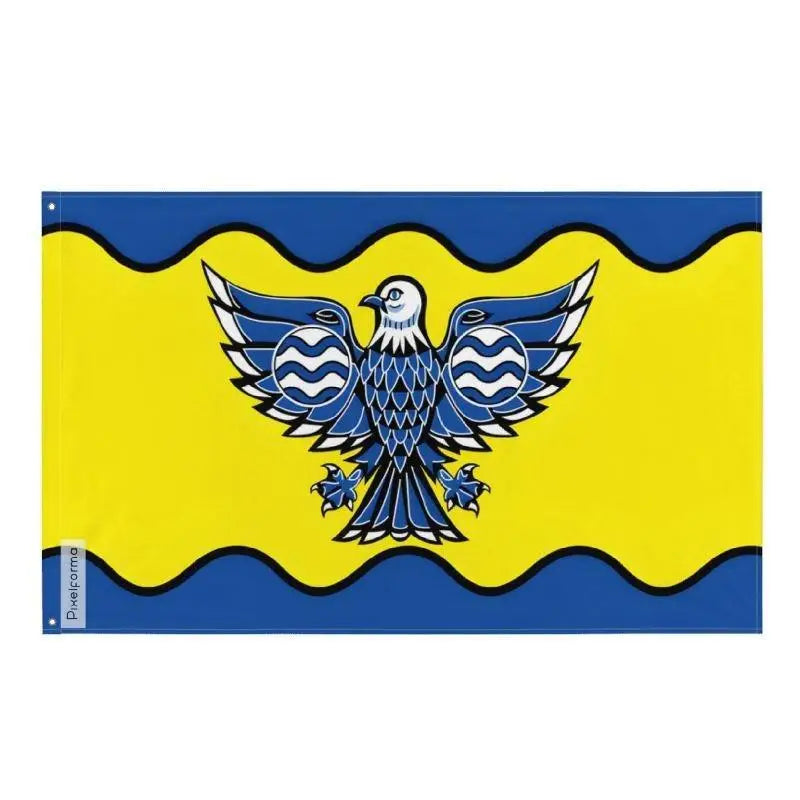 Drapeau burnaby polyester résistant avec œillets à gauche