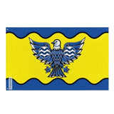 Drapeau burnaby polyester résistant avec œillets à gauche