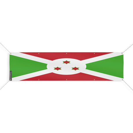 Drapeau burundi polyester résistant dix œillets intempéries