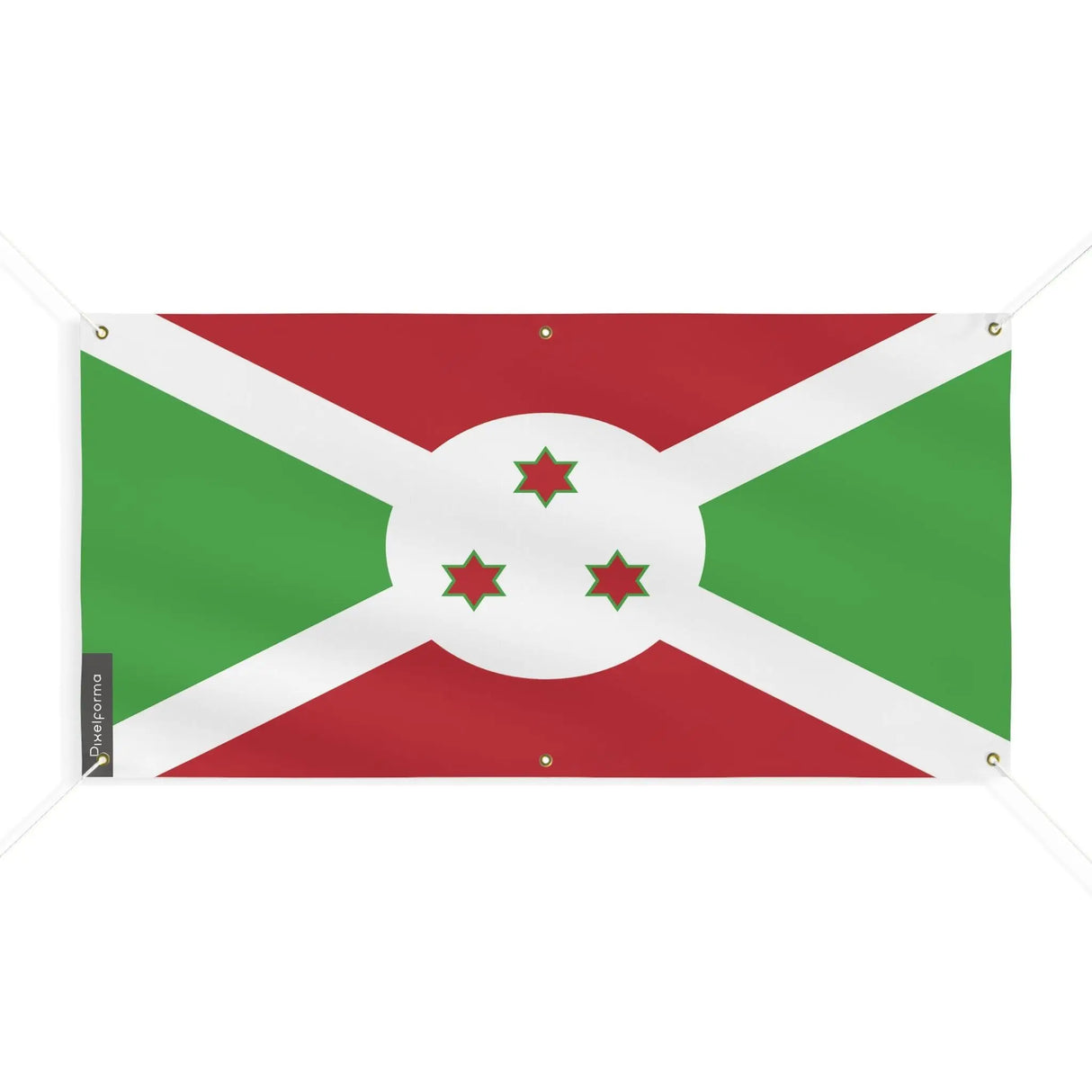 Drapeau burundi polyester résistant usage extérieur