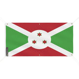 Drapeau burundi polyester résistant usage extérieur