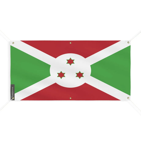 Drapeau burundi polyester résistant usage extérieur