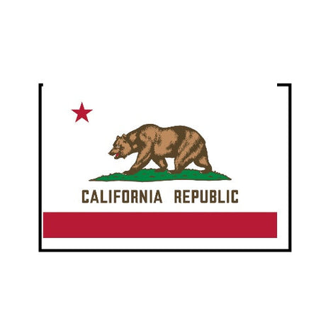 Drapeau californie 10 oeillets en plusieurs tailles (s) - pixelforma