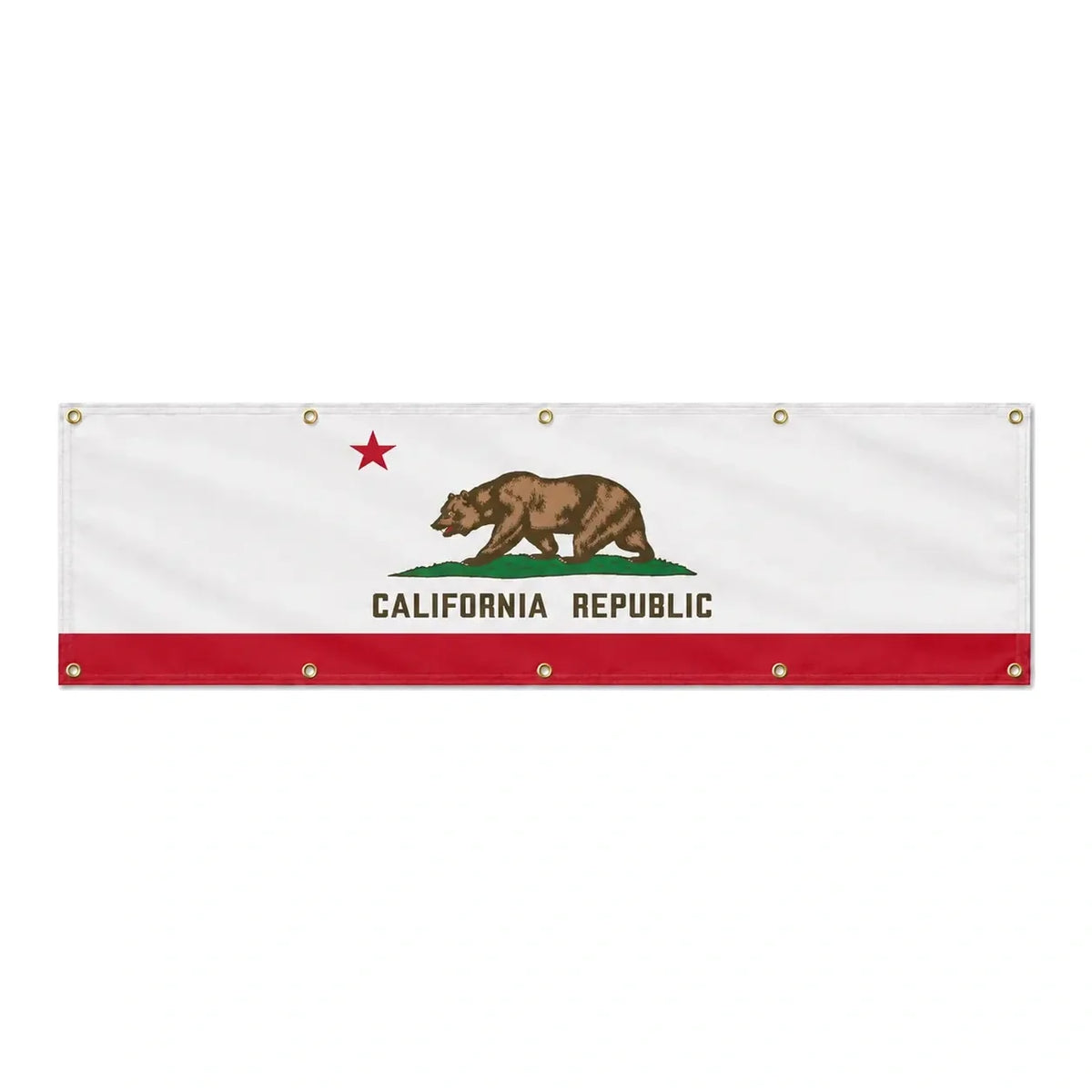 Drapeau de la Californie grand format XL en polyester avec dix œillets