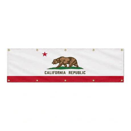 Drapeau de la Californie grand format XL en polyester avec dix œillets