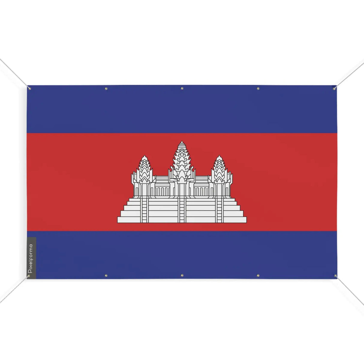 Drapeau cambodge 10 oeillets en plusieurs tailles (s) - pixelforma