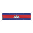 Drapeau cambodge en polyester résistant pour extérieur