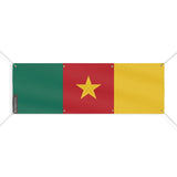 Drapeau cameroun polyester résistant usage extérieur durable