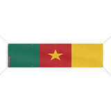 Drapeau cameroun polyester résistant usage extérieur intensif
