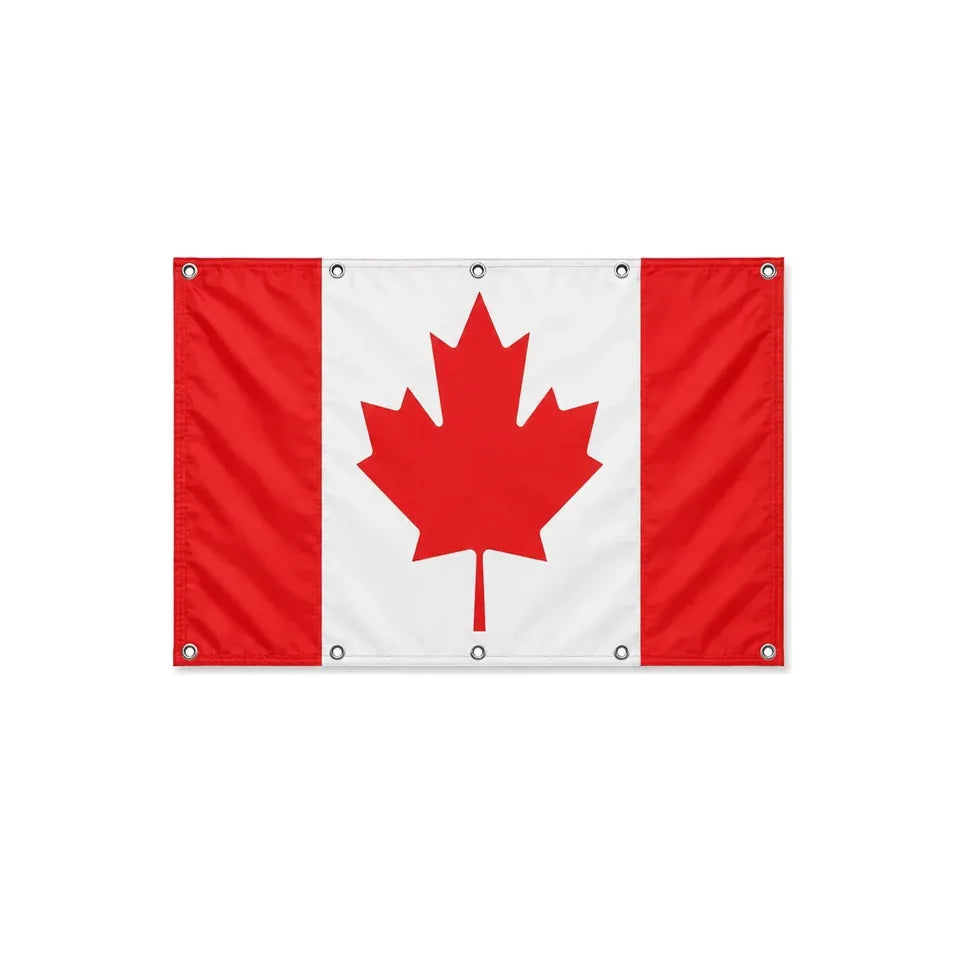 Drapeau du Canada format S en polyester avec dix œillets