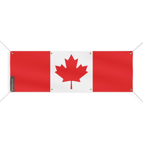 Drapeau canada en polyester résistant avec œillets robustes