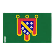 Drapeau cantal polyester résistant œillets à gauche