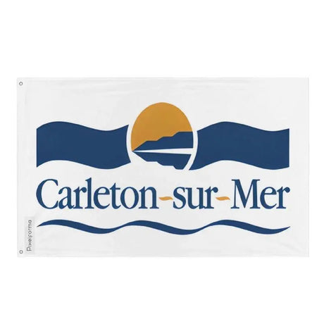 Drapeau carleton-sur-mer polyester résistant œillets gauche