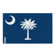Drapeau caroline du sud polyester résistant œillets à gauche