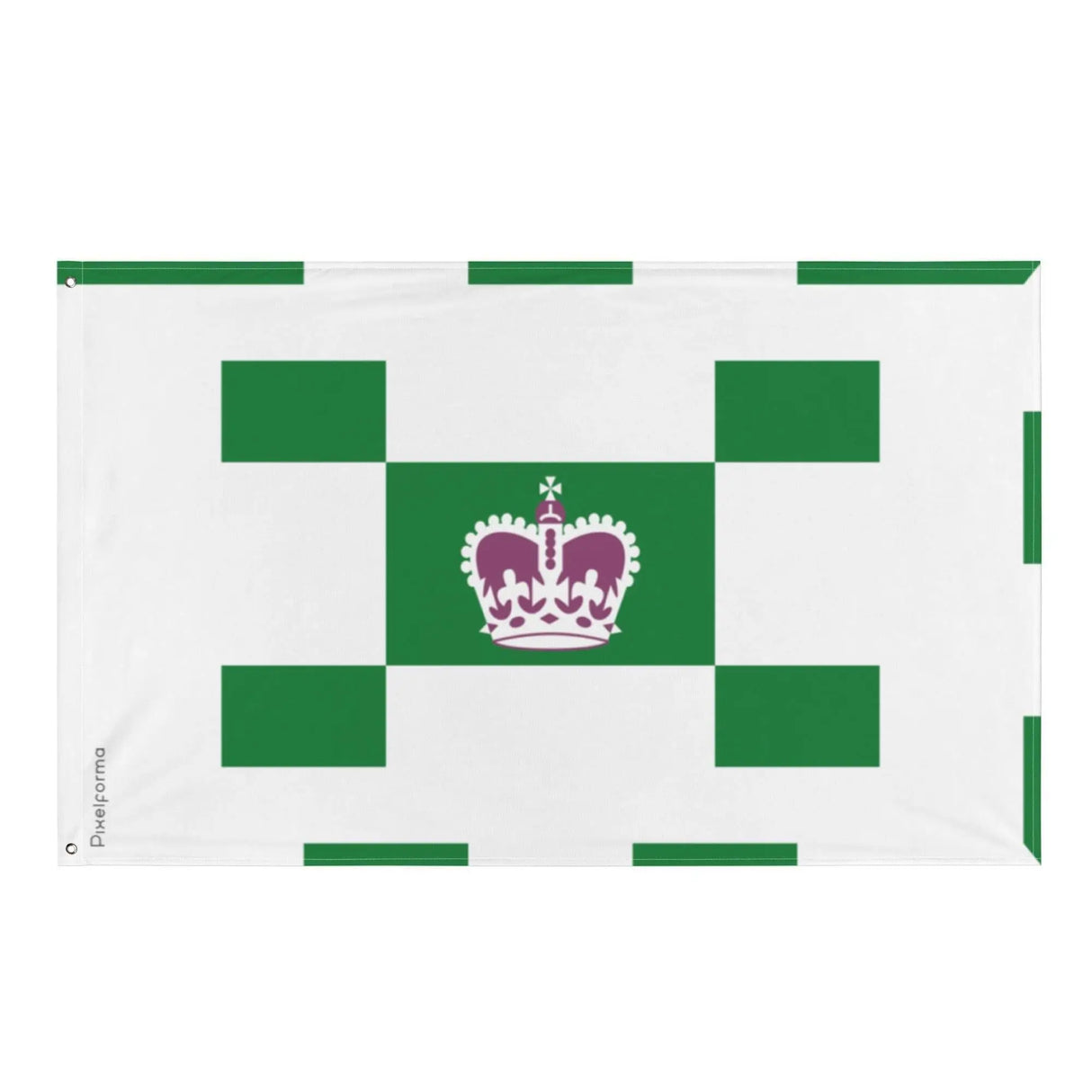 Drapeau charlottetown polyester résistant œillets à gauche