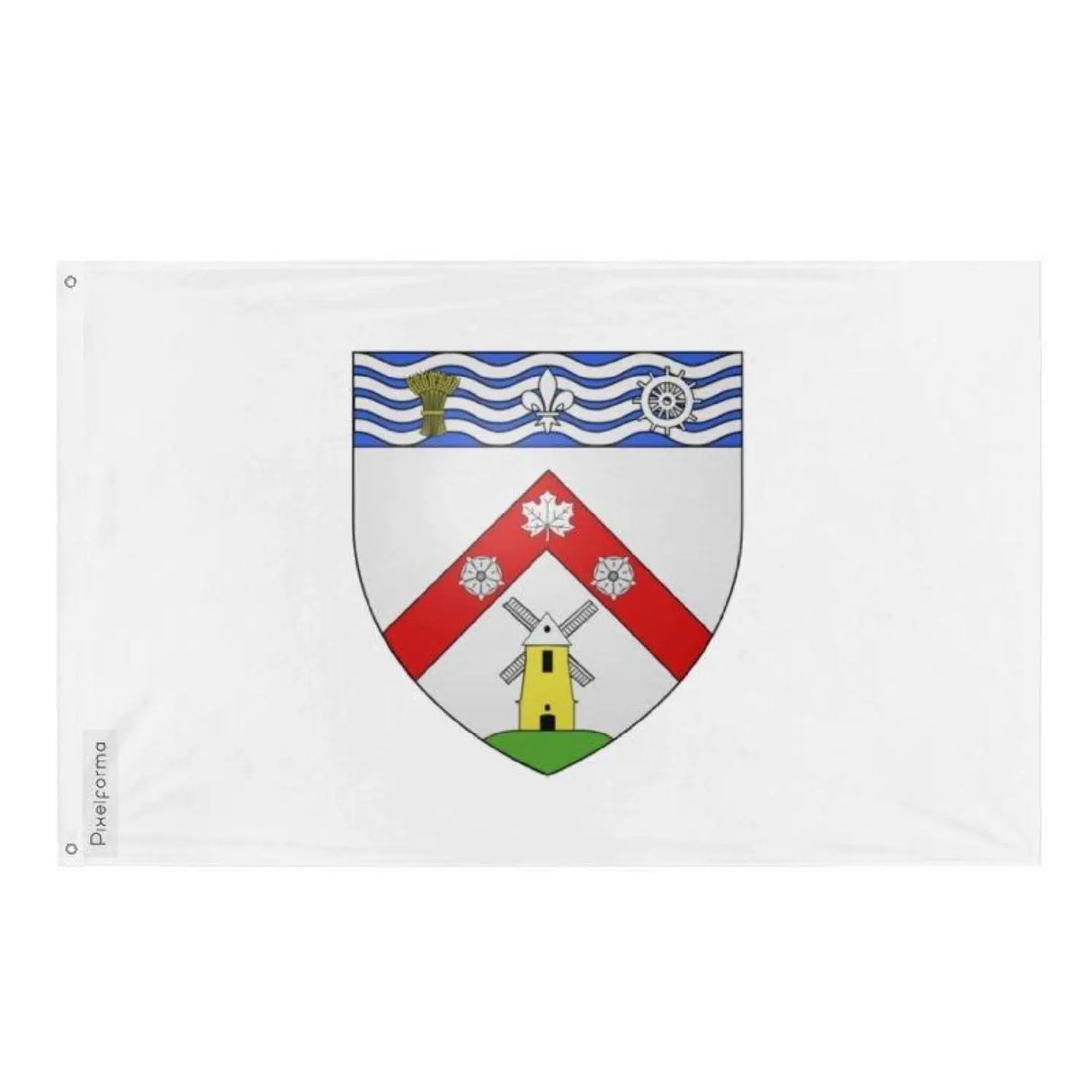 Drapeau châteauguay plusieurs tailles en polyester - pixelforma