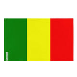 Drapeau châteauroux polyester résistant œillets à gauche