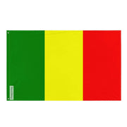Drapeau châteauroux polyester résistant œillets à gauche