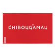 Drapeau chibougamau polyester résistant œillets à gauche