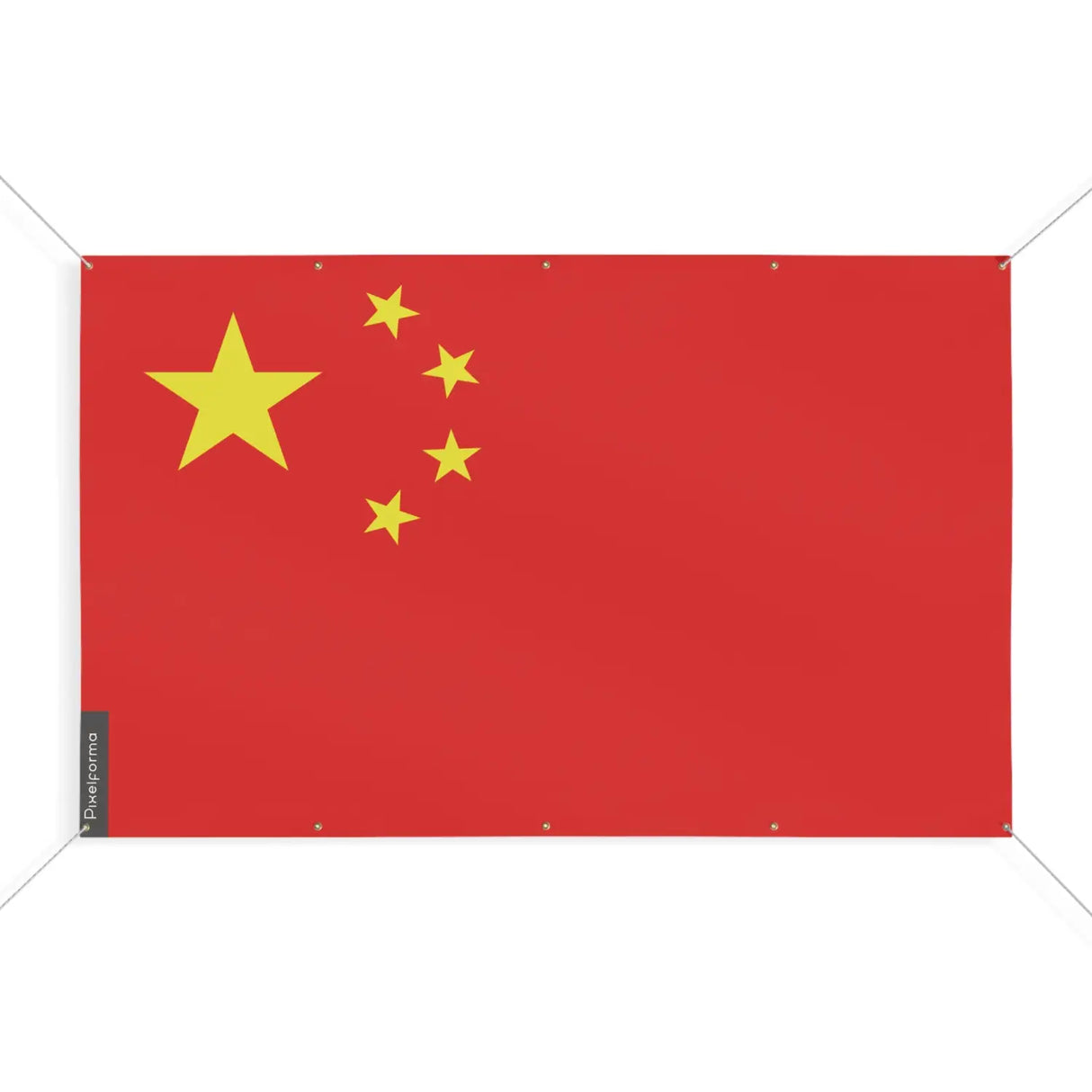 Drapeau chine 10 oeillets en plusieurs tailles (s) - pixelforma