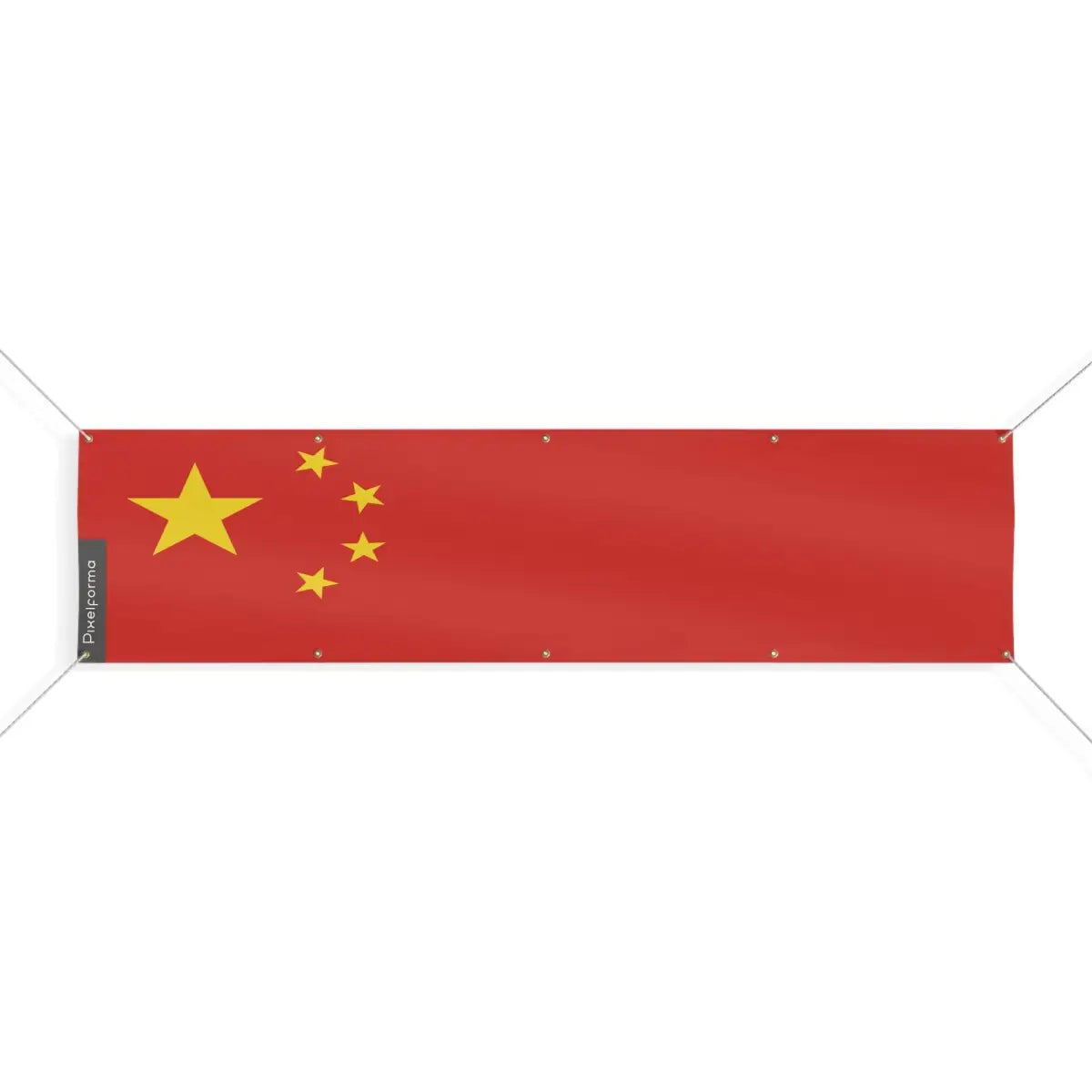 Drapeau Chine 10 Oeillets en Plusieurs Tailles (XL) - Pixelforma 