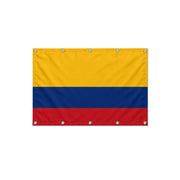 Drapeau de la Colombie format S en polyester avec dix œillets