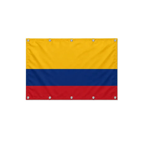 Drapeau de la Colombie format S en polyester avec dix œillets