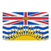 Drapeau colombie-britannique polyester résistant œillets