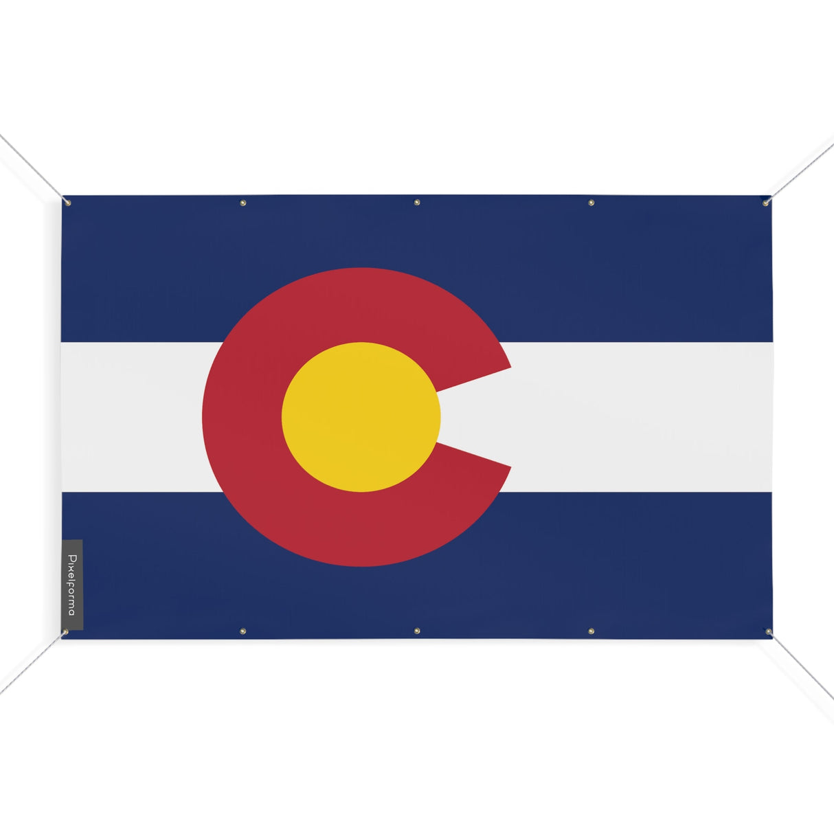 Drapeau Colorado 10 Oeillets en Plusieurs Tailles (S)