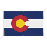 Drapeau Colorado 10 Oeillets en Plusieurs Tailles (S)