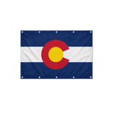 Drapeau du Colorado format S en polyester avec dix œillets