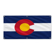 Drapeau colorado polyester résistant aux intempéries