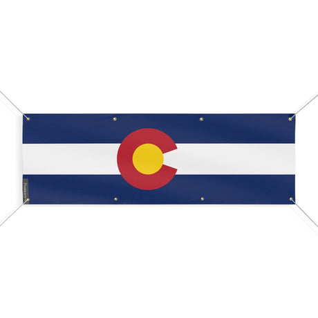 Drapeau colorado polyester résistant aux intempéries