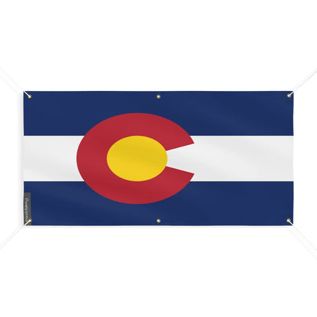 Drapeau colorado polyester résistant aux intempéries