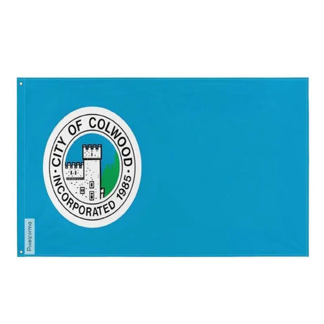 Drapeau colwood polyester résistant avec œillets à gauche