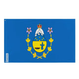 Drapeau commissaire nunavut polyester avec œillets à gauche