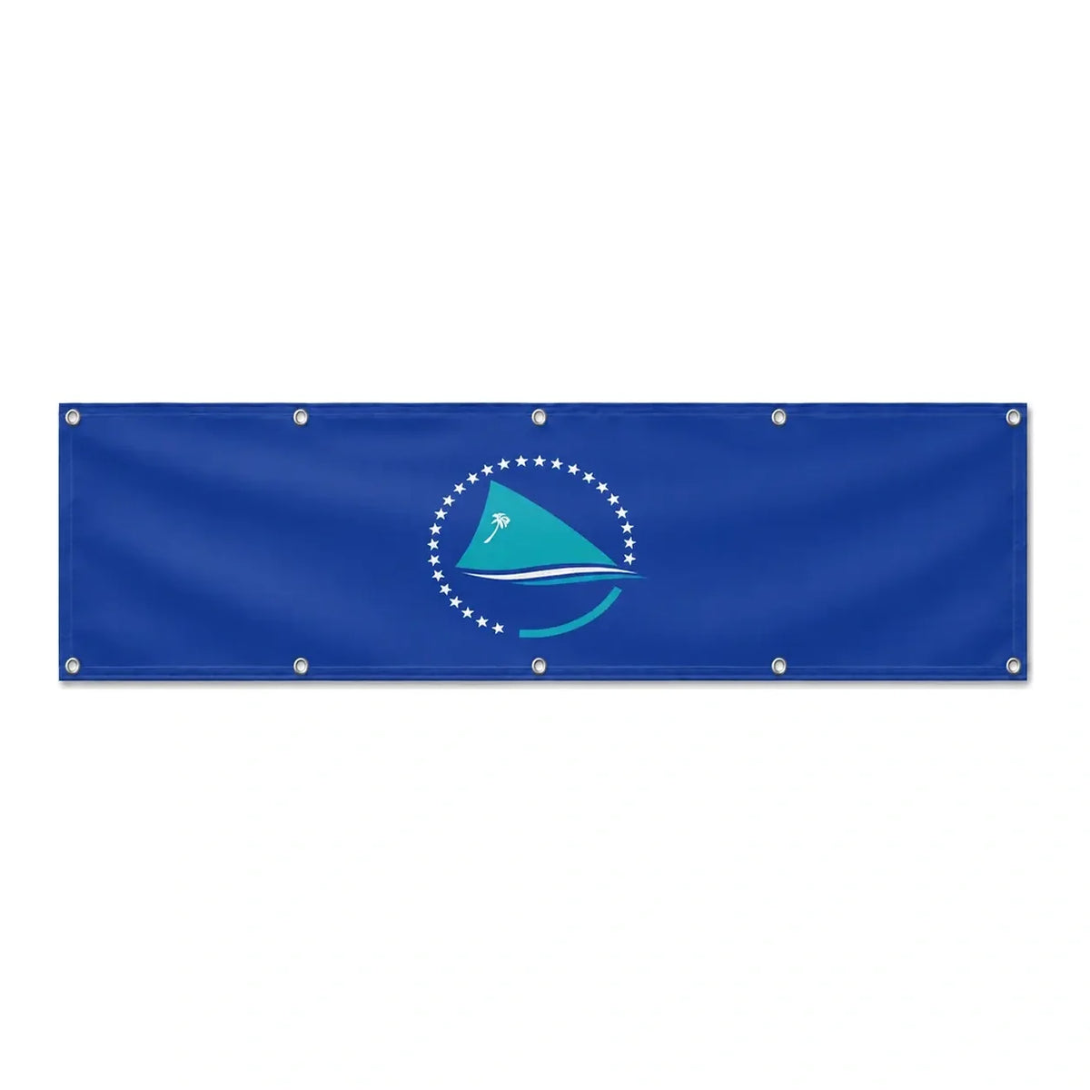 Drapeau de la Communauté du Pacifique grand format XL en polyester avec dix œillets
