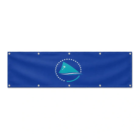 Drapeau de la Communauté du Pacifique grand format XL en polyester avec dix œillets