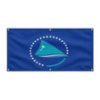 Drapeau communauté pacifique polyester résistant 6 œillets