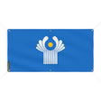 Drapeau communauté états indépendants polyester résistant