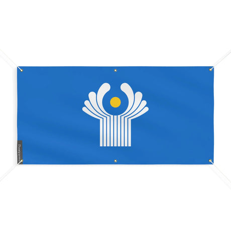 Drapeau communauté états indépendants polyester résistant