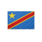 Drapeau Congo format S en polyester avec dix œillets