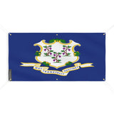 Drapeau connecticut polyester résistant aux intempéries