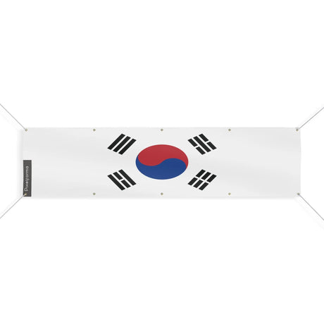 Drapeau corée du sud polyester résistant 10 œillets