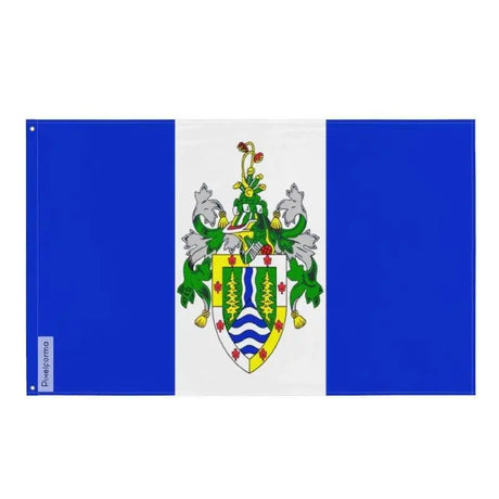 Drapeau corner brook polyester résistant œillets à gauche