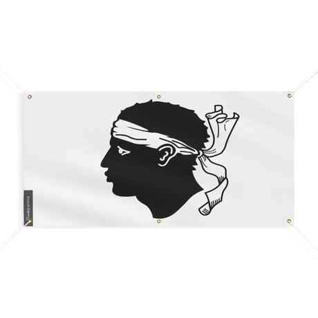 Drapeau corse en polyester résistant avec œillets renforcés