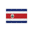 Drapeau du Costa Rica format S en polyester avec dix œillets